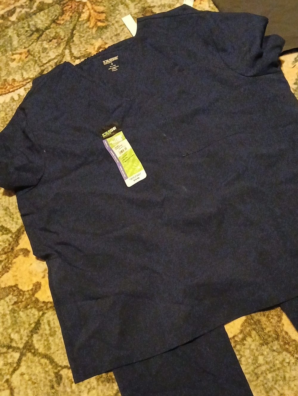 Navy Blue Brand New Scrubstar Top